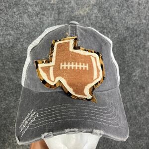 Pinky Bollé Trucker Hat Texas Football Patch Distressed Cap Adjustable Unisex